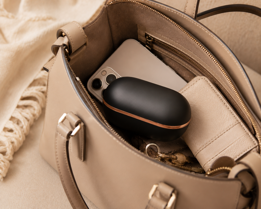 Fits in your bag. Works wherever you are.
